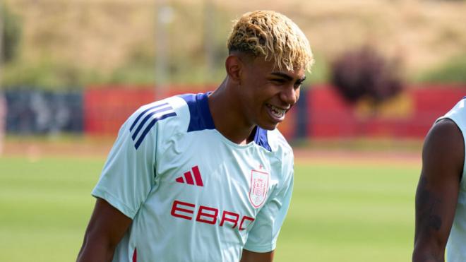 Lamine Yamal en la concentración con la selección española (Redes Sociales)