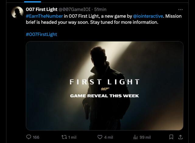 Publicación en X de IO Interactive