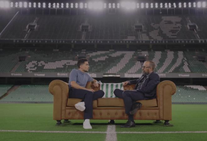 Marc Bartra, con Risto Mejide.