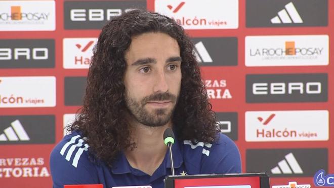 Marc Cucurella en rueda de prensa