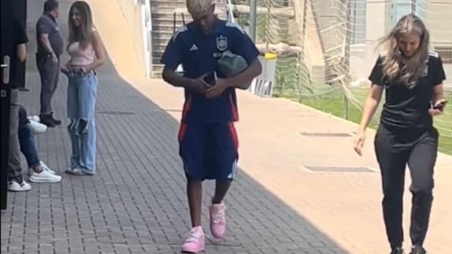 Lamine Yamal en la concentración de la Selección Española (Foto: redes sociales)