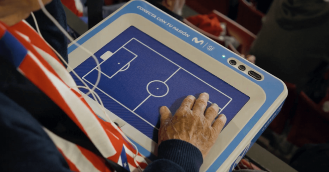 El dispositivo de Telefónica y el Atlético de Madrid ('X' @Atleti)