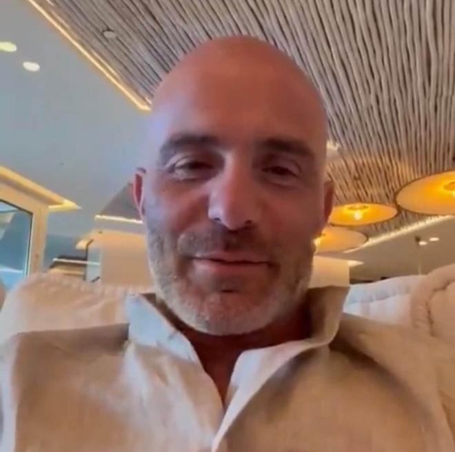 Enzo Maresca en el vídeo filtrado.