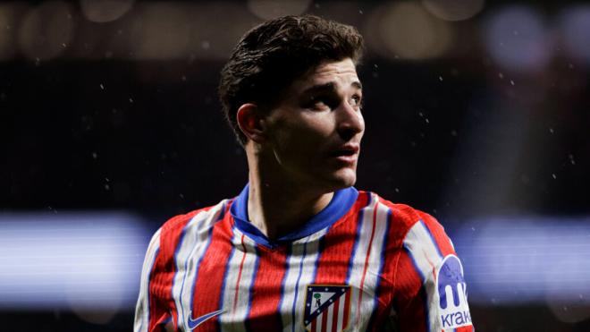 Julián Álvarez en un partido con el Atlético de Madrid (Cordon Press)