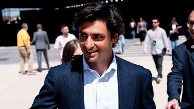 Carlos Sainz, en la presentación oficial del GP de Madrid (Foto: @carlossainz55).