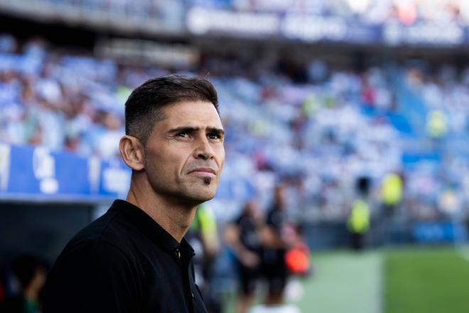 Antonio Hidalgo en La Rosaleda. (Foto: Cordon Press)
