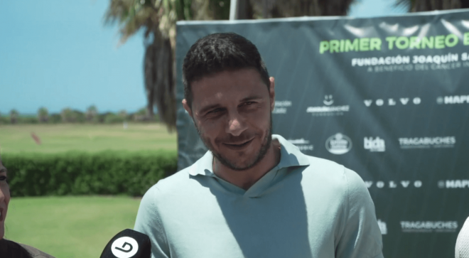 Joaquín Sánchez, durante la presentación.