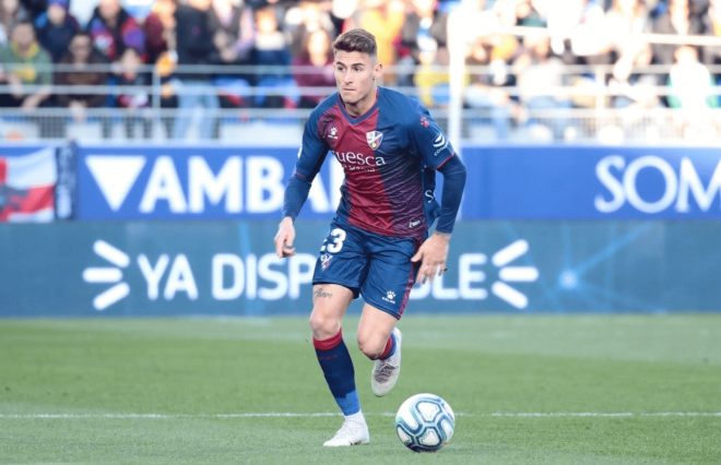 Dani Raba en el Huesca