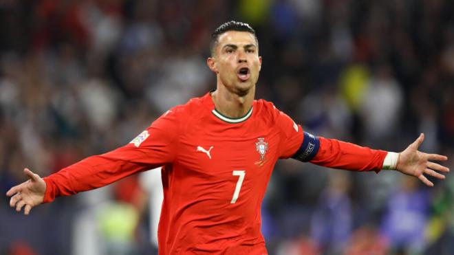 Cristiano Ronaldo celebrando su gol ante Alemania (Foto: Cordon Press)