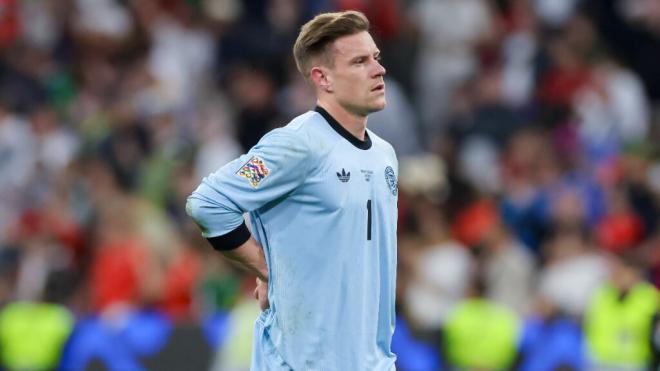 Ter Stegen en el partido ante Portugal (Foto: Cordon Press)