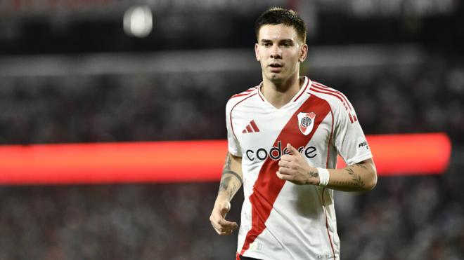 Franco Mastantuono jugando en River Plate (Cordon Press)