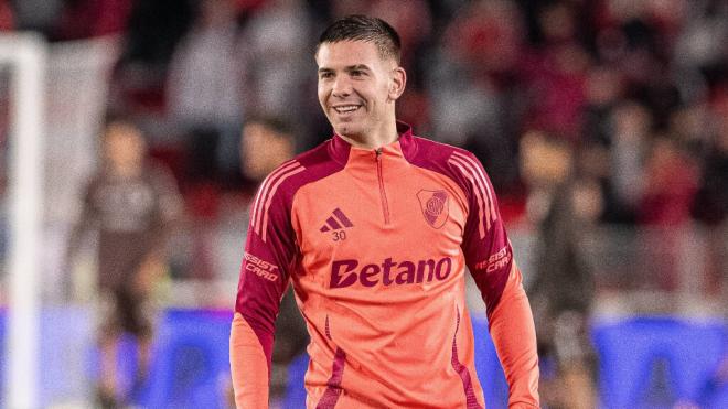Franco Mastantuono, en un partido de River (Cordon Press)