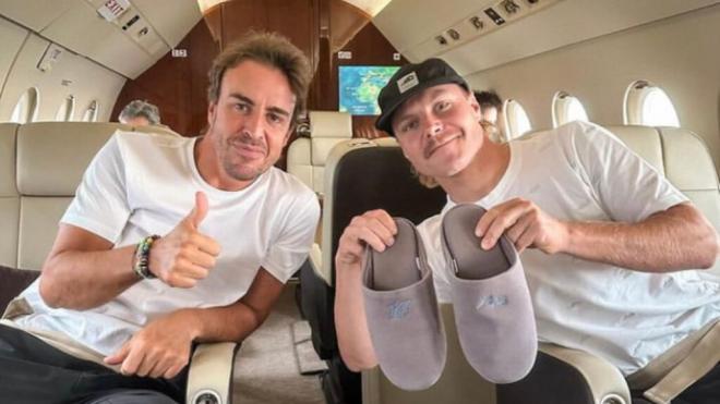 Fernando Alonso y Valtteri Bottas (Fuente: redes sociales)