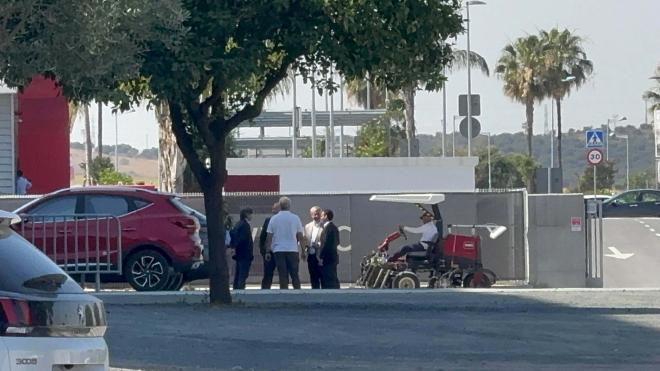 Antonio Cordón, en su primera visita a la ciudad deportiva.