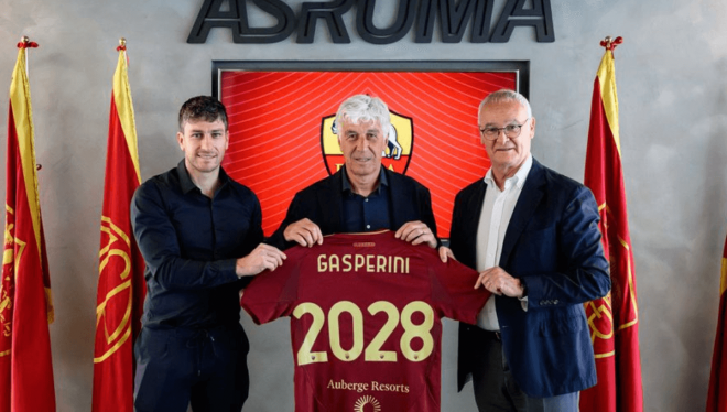 Gasperini, nuevo entrenador de la AS Roma (Foto: ASR).
