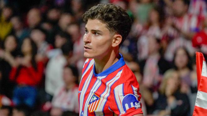 Julián Álvarez, en un partido con el Atlético de Madrid (Cordon Press)