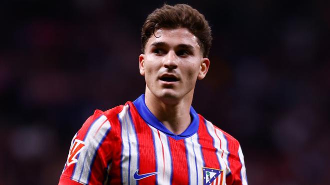 Julián Álvarez, en un partido del Atlético de Madrid (Cordon Press)