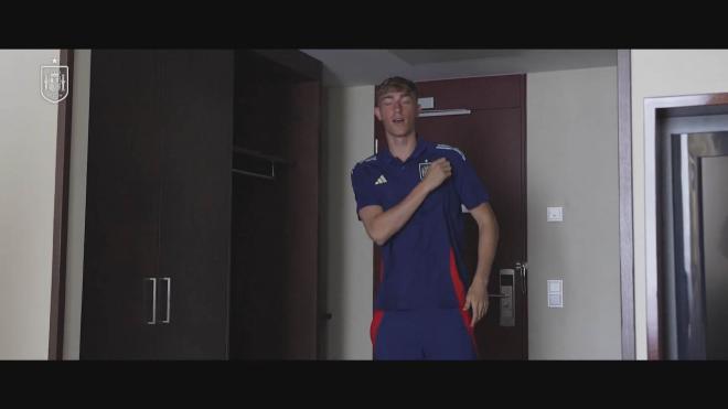Dean Huijsen, en la concentración de la Selección (Foto: RFEF)