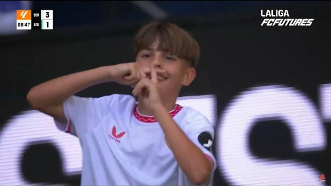 Andrés Sosa marca un doblete con el Sevilla FC en LALIGA FC Futures (Imagen: LALIGA).