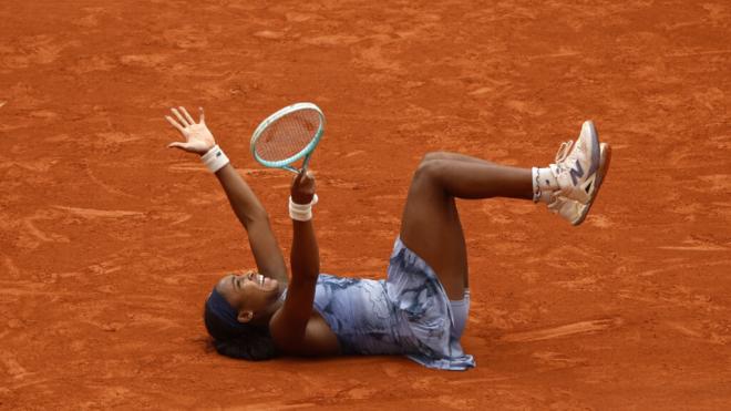 Coco Gauff, tras ganar Roland Garros (EFE)