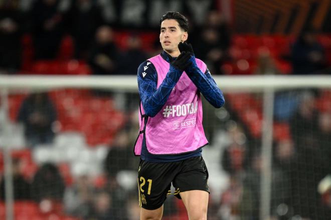 Nayef Aguerd, en un partido con la Real Sociedad (Foto: Cordon Press).
