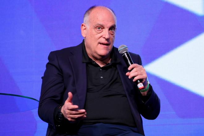 Javier Tebas, en un acto (FOTO: Cordón Press).