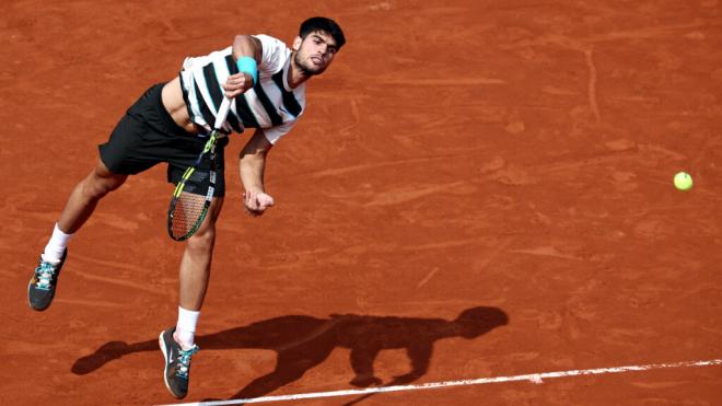 Carlos Alcaraz, en la final de Roland Garros (EFE)