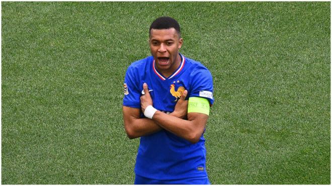 Kylian Mbappé celebrando su gol frente a Alemania. (Foto: Cordon Press)