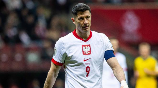 Robert Lewandowski en un partido con Polonia (Cordon Press)