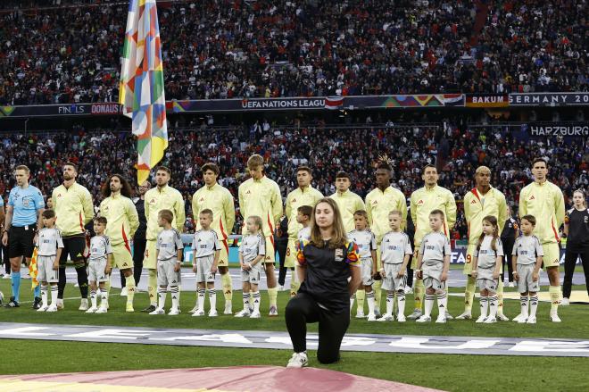 El once de España ante Portugal en la final de la Nations League (Foto: Cordon Press).