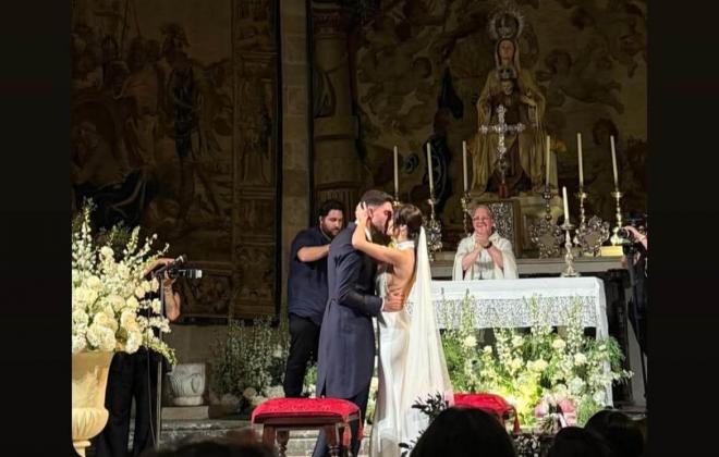 Boda de Unai Núñez y Cintia Roldán.