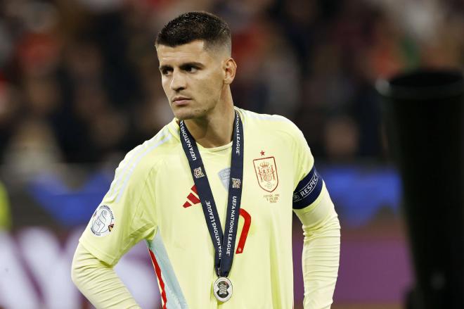Álvaro Morata, en el Portugal-Espana de la Nations (Foto: Cordon Press).