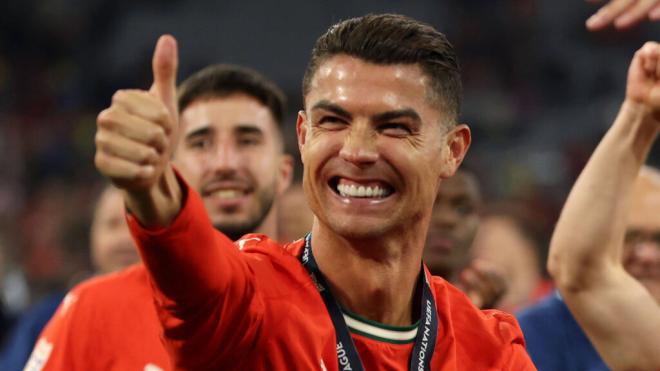 Cristiano Ronaldo desveló una broma con sus hijos antes del Portugal-España (foto: Cordon Press)