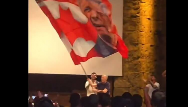 Joaquín Caparrós, en la fiesta de Biris Norte.