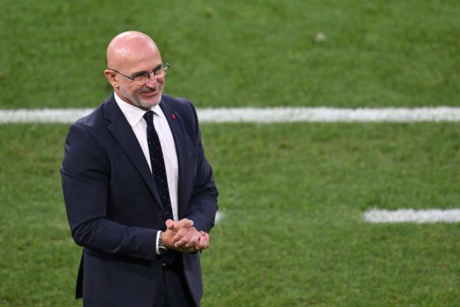 Luis de la Fuente, durante el Portugal-España de la Nations League (Foto: Cordon Press).