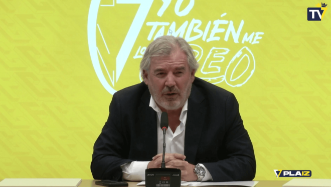 Manuel Vizcaíno, en rueda de prensa.