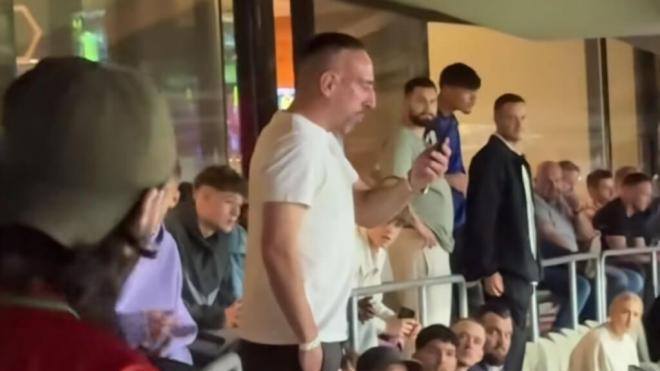 Frank Ribery, durante la final de la Nations League (Fuente: redes sociales)