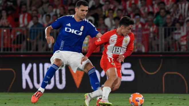 Sergio Arribas, durante el Almería-Real Oviedo (foto: Cordon Press).