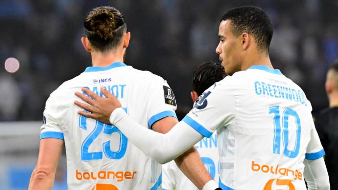Mason Greenwood junto a Rabiot (Cordon Press)