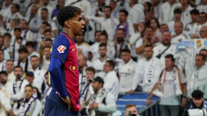 Lamine Yamal, en el Bernabéu (Cordon Press)
