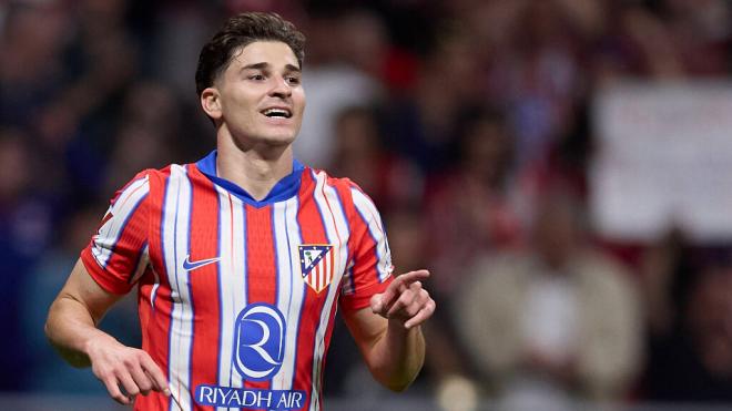 Julián Álvarez, en un partido del Atlético de Madrid (Cordon Press)