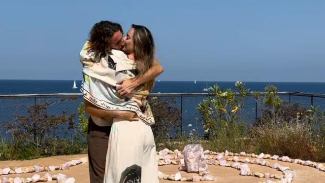 Tsitsipás y Paula Badosa, en Ibiza (Instagram)