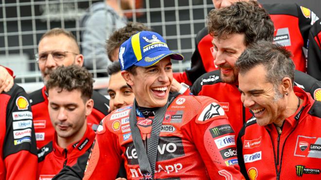 Marc Márquez celebrando la victoria con Ducati (Europa Press)