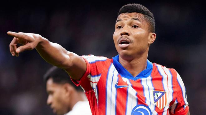 Reinildo Mandava, en un partido del Atlético de Madrid (Cordon Press)