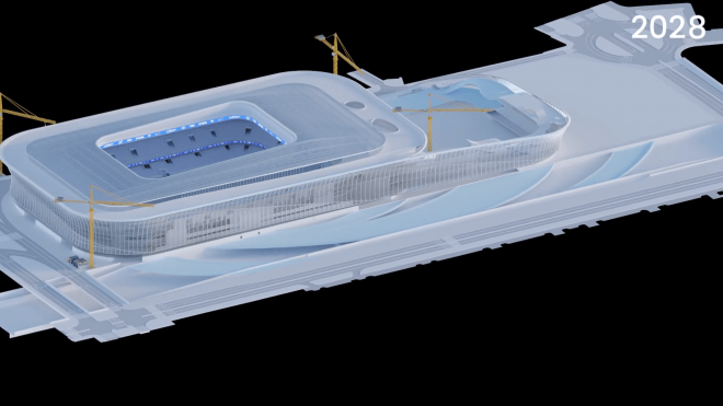 Render de las obras del Estadio La Rosaleda.