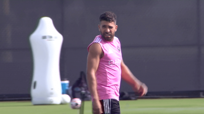 Jordi Alba entrenando al margen con el Inter de Miami (ElDesmarque)