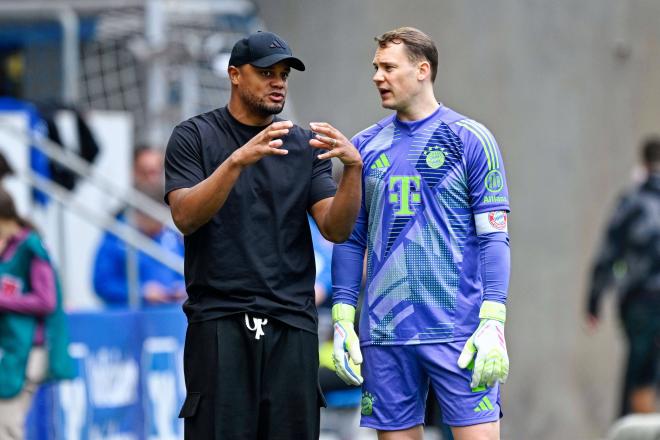 Manuel Neuer junto a Kompany (Cordon Press)