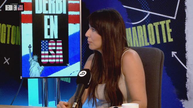 Irene Junquera, en el podcast 'El Derbi de USA' (Foto: ElDesmarque)