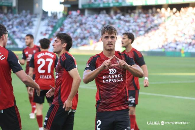 Hugo Rincón, con el Mirandés (Foto: LALIGA).