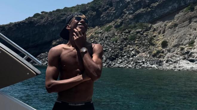 Lamine Yamal, en barco (Instagram)